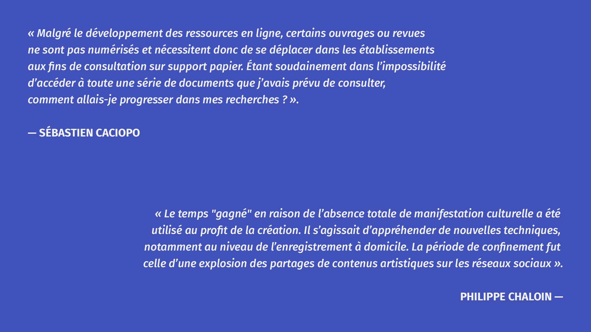 Sébastien Caciopo et Philippe Chaloin